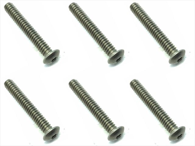 4-40 3/4 Inch Titanium Hex Socket Button Head Screw (6 pcs.)