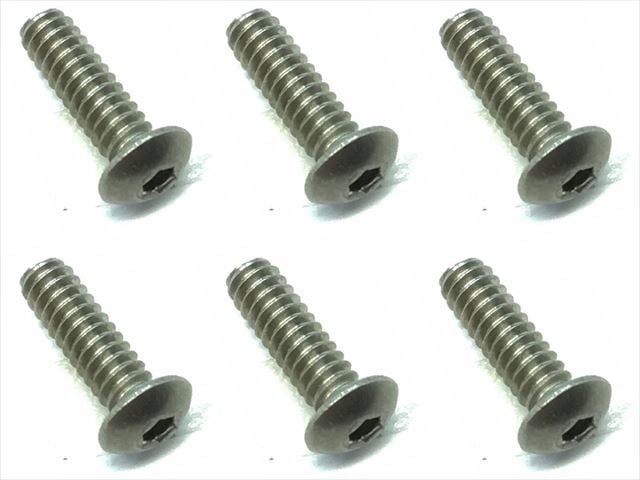 4-40 3/8インチ チタンヘックスボタンビス 6本入 4-40 3/8 Inch Titanium hex Pan Head Screw (6 pcs.)