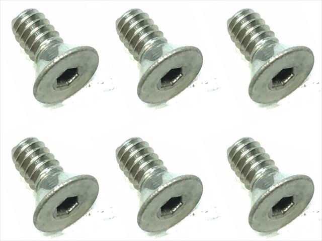 4-40 1/4インチ チタンヘックス皿ビス 6本 4-40 1/4 Inch Titanium hex Flat Head Screw (6)