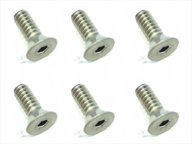4-40 5/16 Inch Titanium Hex Socket Countersunk Screw (6 pcs.)