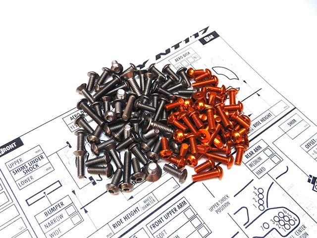 XRAY NT1 2017 Titanium & Aluminum Hex Socket Screw Set X Ray NT1 2017 Titanium &