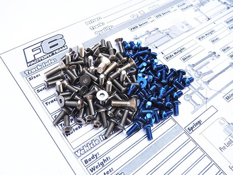 Associated RC10F6 Titanium & Aluminum Hex Socket Screw Set Associated RC10F6 Titanium &