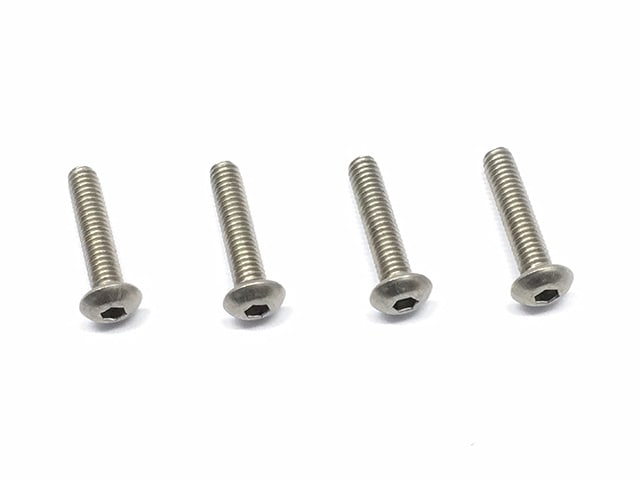 Titanium Hex Socket Button Head Screw 4×18 4 pcs. 4x18