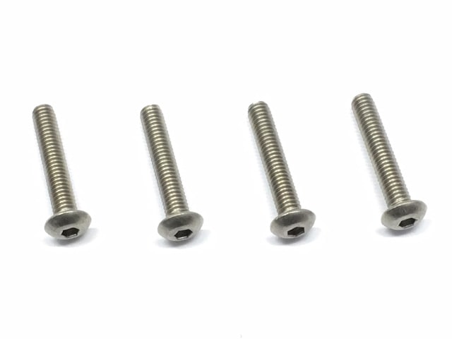 Titanium Hex Socket Button Head Screw 4×22 4 pcs. 4x22