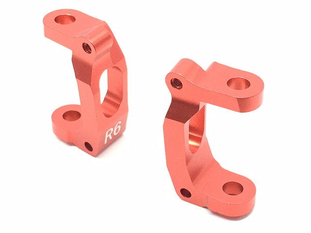 Front Hub Carrier Caster Square 6 Degrees (for GF-01,G6-01) (Red) 6° in