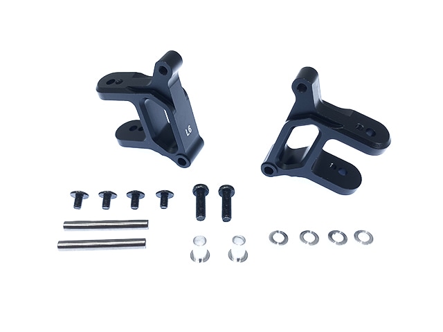 One-Piece Front Hub Carrier Caster Square 6 Degrees (for WR-02) (Black) 6° in all-in-one