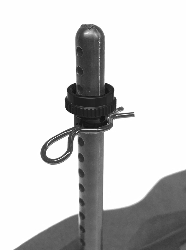 ボディマウントアジャスターφ5.9(ブラック)ツーリングカー用 Body mount adjuster For φ5.9 touring car (black)