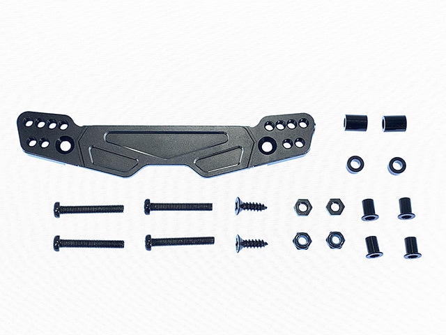 Aluminum Front Shock Tower (Black) (for Tamiya G6-01)