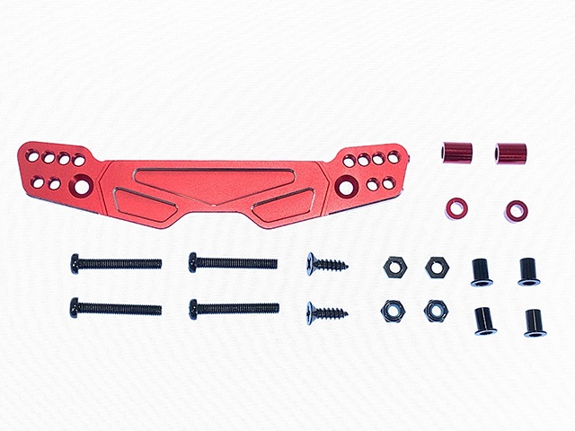Aluminum Front Shock Tower (Red) (for Tamiya G6-01)