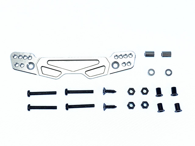 Aluminum Front Shock Tower (Silver) (for Tamiya G6-01)