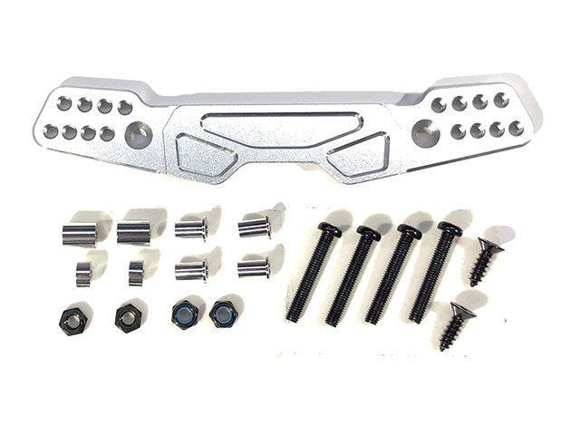 Aluminum Rear Shock Tower (Silver) (for Tamiya G6-01)