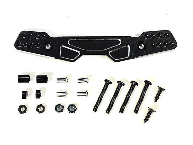 Aluminum Rear Shock Tower (Black) (for Tamiya G6-01)
