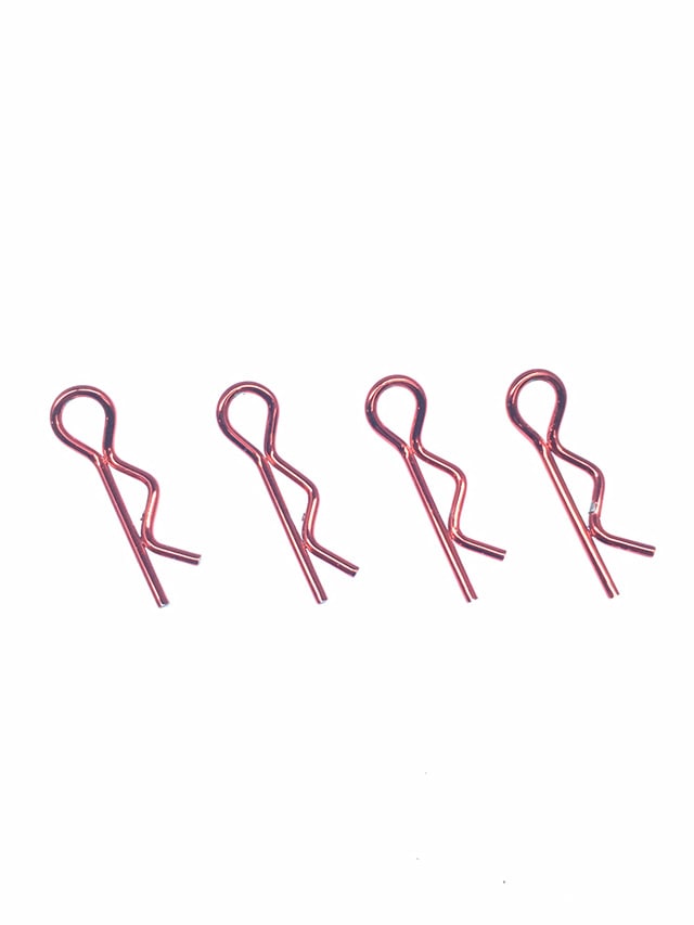 Body Clip Small (Red) 4 pcs.