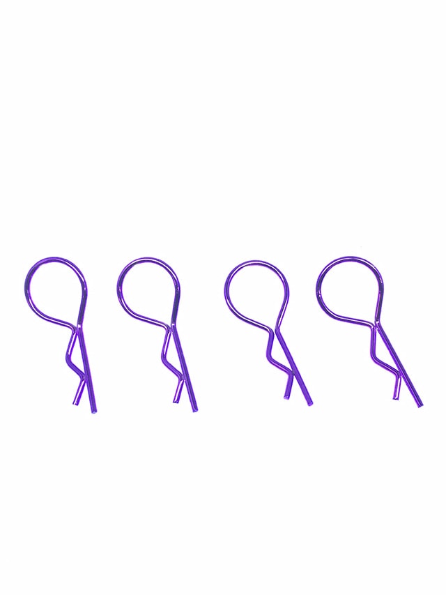Body Clip Large Head (Purple) 4 pcs.