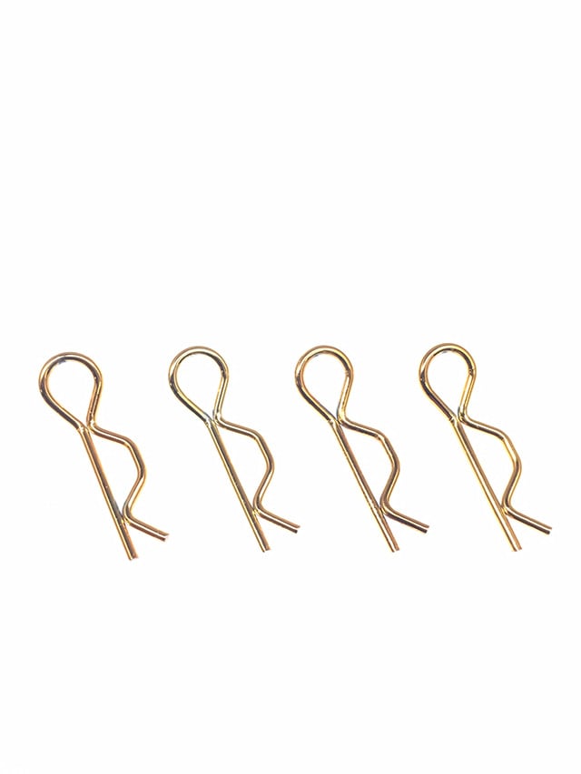 Body Clip 7mm(Gold) 4 pcs.