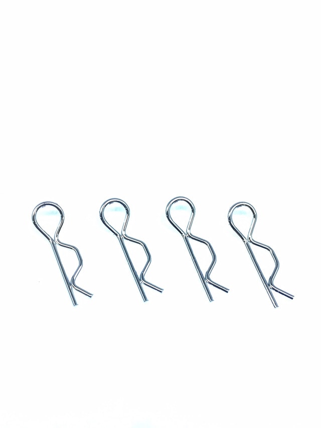 Body Clip 7mm(Silver) 4 pcs.