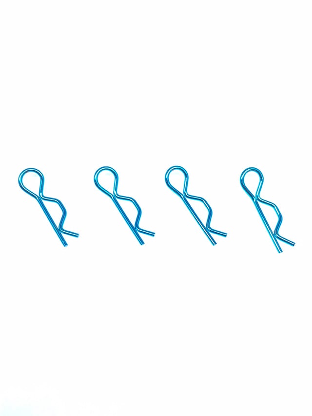 Body Clip 7mm(Light Blue) 4 pcs.