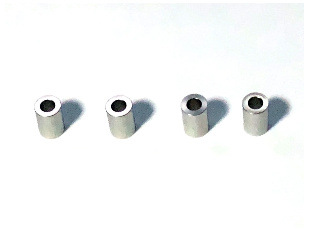 M3 Aluminum Collar φ5.5×3×8.0t (Silver)4 pcs. 4pcs Aluminum M3 Collar8t(Silver)4 Pcs.