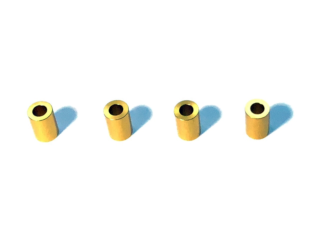 M3 Aluminum Collar φ5.5×3×8.0t (Gold)4 pcs. Aluminum M3 Collar8t(Gold)4 Pcs.