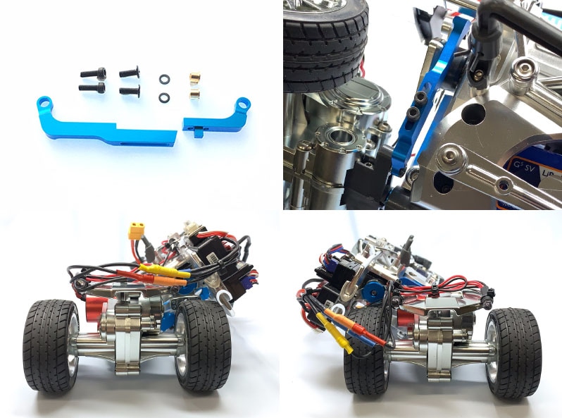 Aluminum Servo Rod Set (for Tamiya Dancing Rider) Blue Adjustable Aluminum servo rod (Tamiya T3-01) Blue