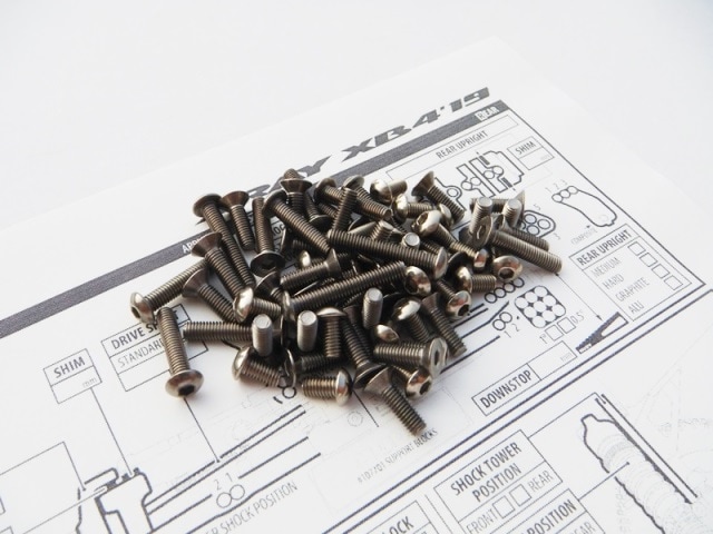 X RAY XB4 2019 Titanium Hex Socket Screw Set