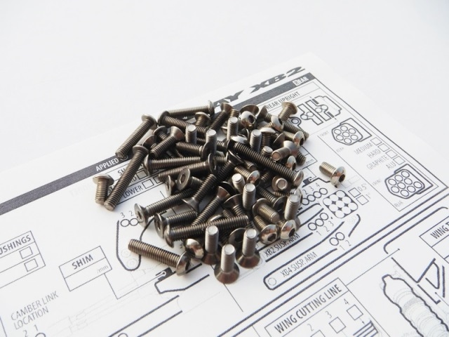X RAY XB2D 2019 Titanium Hex Socket Screw Set