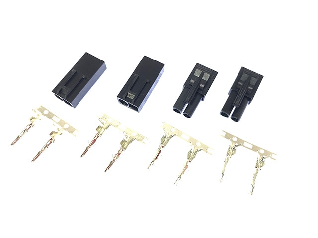 Electric Airsoft Gun Mini S-Type Black Connector, 2 Male/Female Pairs
