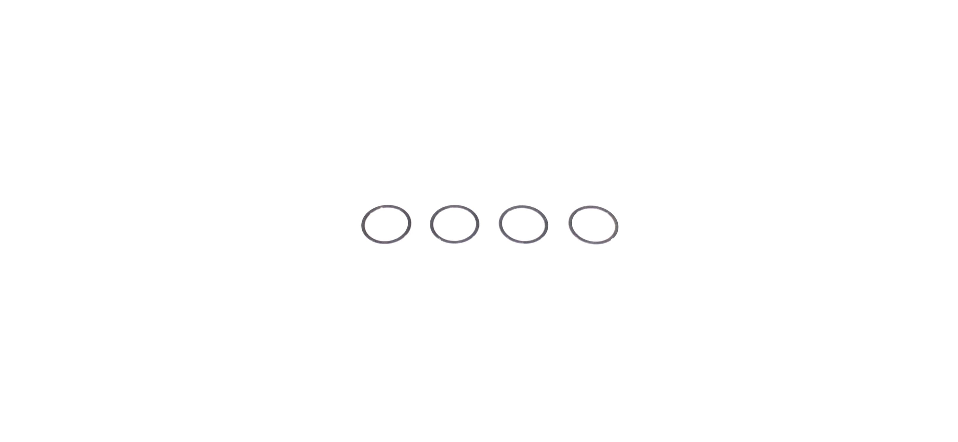 インチアルミカラー φ7.9×6.4×0.25t (Black) 4pcs　Axle Shaft Spacer 0.25t (Black) 4pcs
