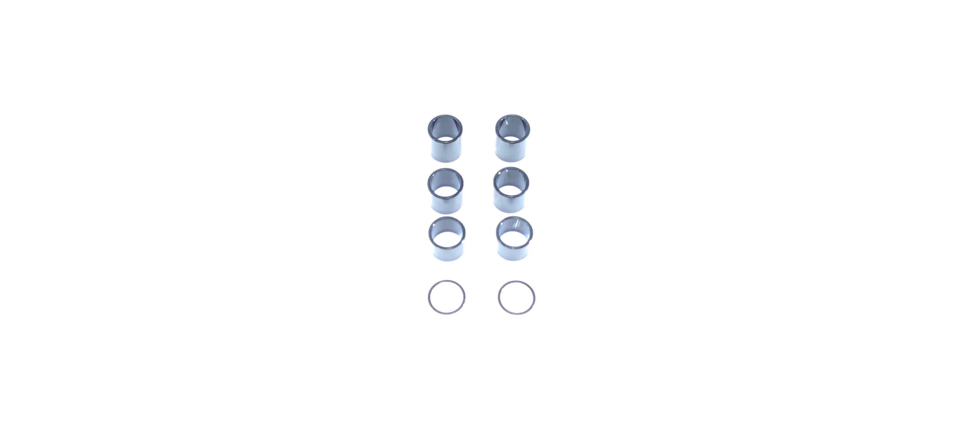 インチアルミカラーSet 0.25/6/7/8t (Black) 各2pcs　Axle Shaft Spacer Set 0.25/6/7/8t (Black) 2pcs