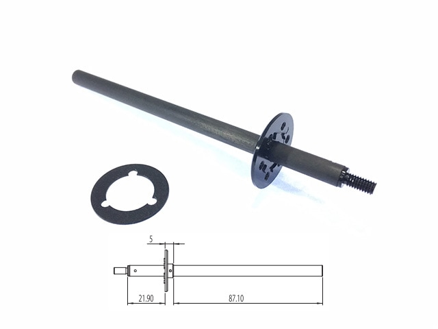 軽量カーボンアクスルシャフト（デフロック兼用）　1/12用　Lightweight Carbon Axle Shaft 12Pan car,PARSEC-12/C