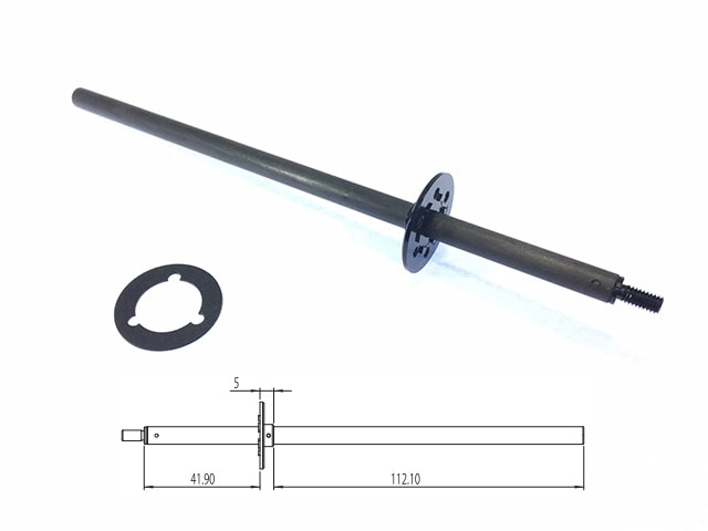 Lightweight Carbon Fiber Axle Shaft (Differential Lock Dual-Purpose) (for PRO10)