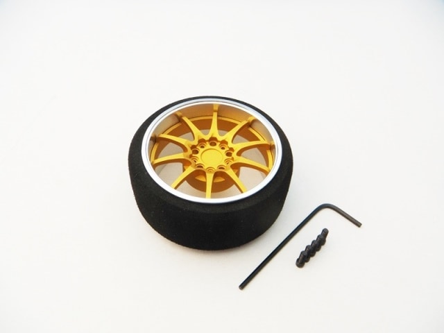 アルミステアリングMFホイール Papi Racing( (Fゴールド/クロームリム)　Aluminum Steering Wheel Papi Racing (F-Gold/Chrome)