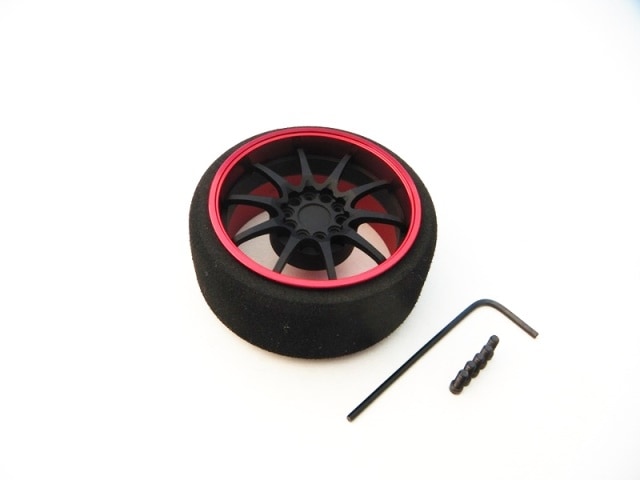 アルミステアリングMFホイール Papi Racing (Fブラック/レッドリム)　Aluminum Steering Wheel Papi Racing (F-Black/Red)