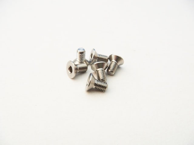 High Precision Machined Stainless Steel Hex Socket Countersunk Screw M3×5mm (6pcs)