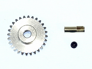 Φ2mm Conversion Adapter &06M Boron Coated Pinion 28T Set (for T3-01) Φ2mm