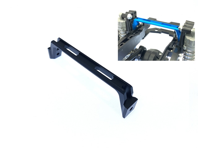 Aluminum Rear Tower Brace (Black) (for Tamiya CC-02)