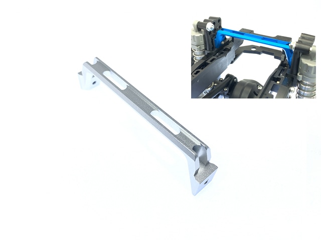 Aluminum Rear Tower Brace (Silver) (for Tamiya CC-02)