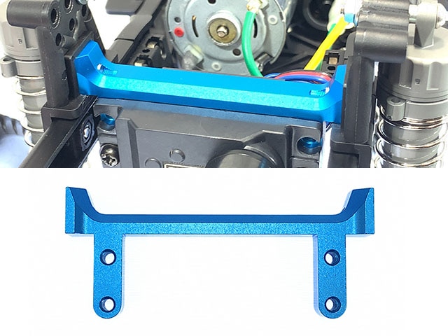 Aluminum Servo Mount (Blue) (for Tamiya CC-02)