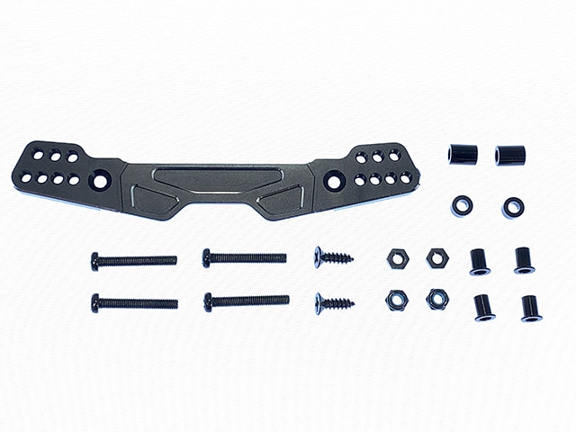 Aluminum Rear Shock Tower (Black) Rear damper stay Black(Tamiya WR-02/G6-01) (for Tamiya GF-01/G6-01)
