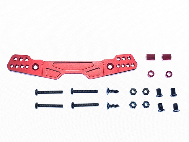 Aluminum Rear Shock Tower (Red) Rear damper stay Red(Tamiya WR-02/G6-01) (for Tamiya GF-01/G6-01)