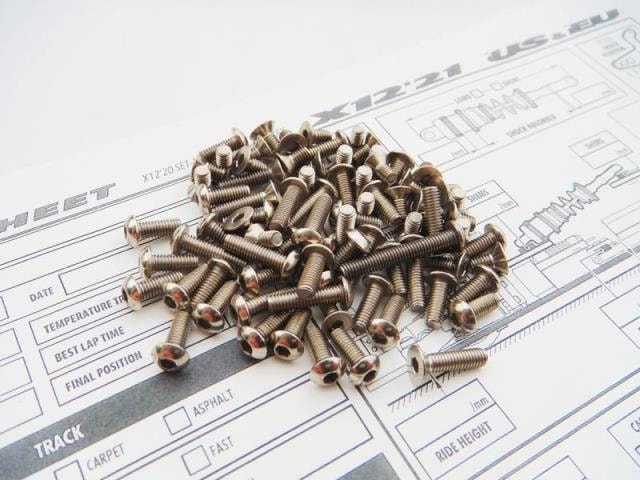X Ray X12 2021 EU/US Titanium & Aluminum Hex Socket Screw Set X RAY X1 2021EU/US
