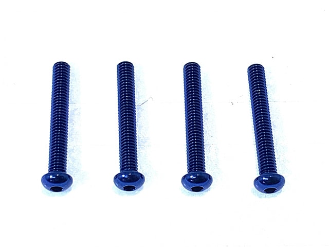 2.6×18 Hex Socket Button Head Duralumin Screw (Dark Blue /4pcs)