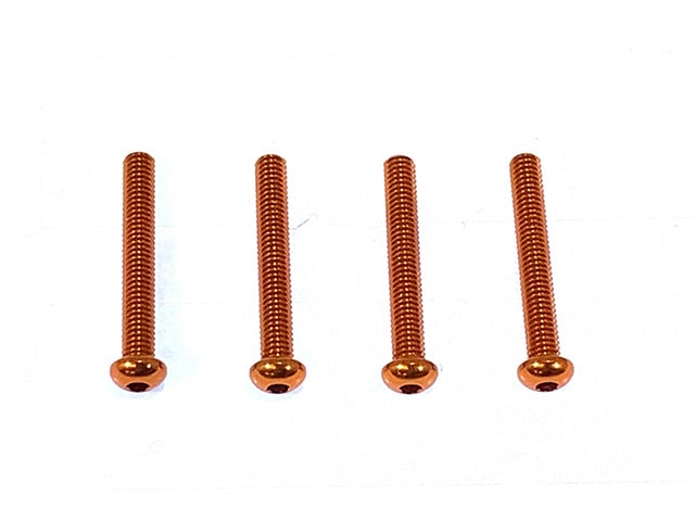 2.6×18 Hex Socket Button Head Duralumin Screw (Orange /4pcs)