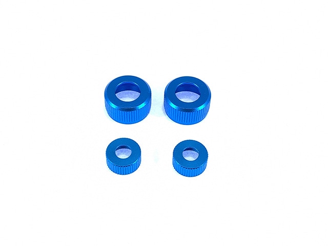 Shock Cylinder Cap (for Buggy) Upper and Lower 2 pcs. Blue