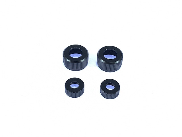 Shock Cylinder Cap (for Buggy) Upper and Lower 2 pcs. Black