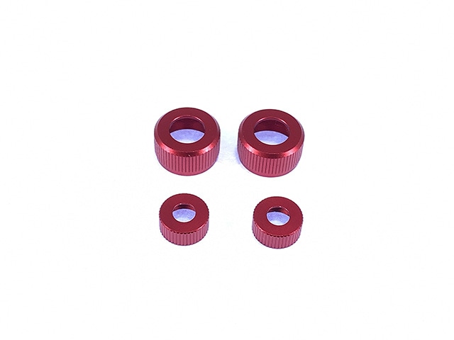 Shock Cylinder Cap (for Buggy) Upper and Lower 2 pcs. Red