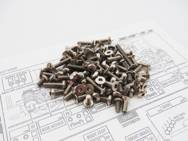 X Ray X4 2022 Titanium Hex Socket Screw Set X RAY X4