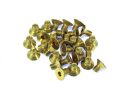 Brass M3×5mm Hex Socket Countersunk Screw 30pcs Brass hex flat head screw M3×5mm 30pcs