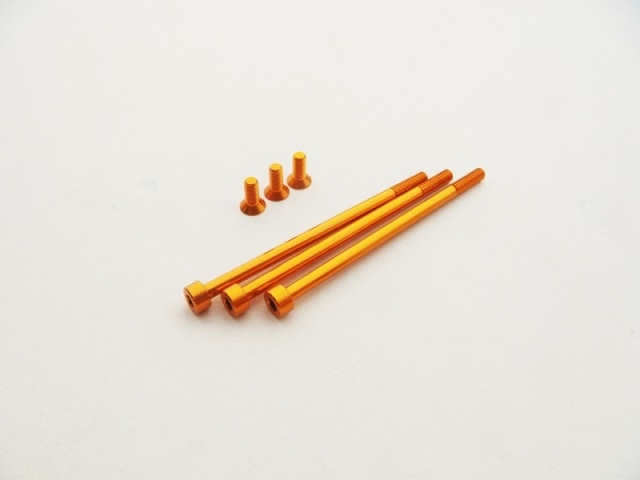 アルミスクリューセット  ヨコモDX-1type-R/Reve D Abusolute1モーター用 (Orange)　Brushless motor aluminum screw Set YOKOMO DX-1(Orange)