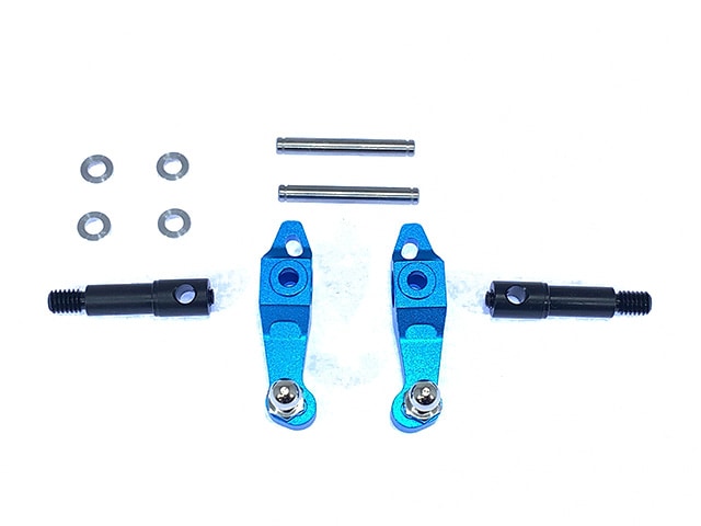 Aluminum Steering Knuckle (for Tamiya DT-02/DT-03, Holiday Buggy) Blue